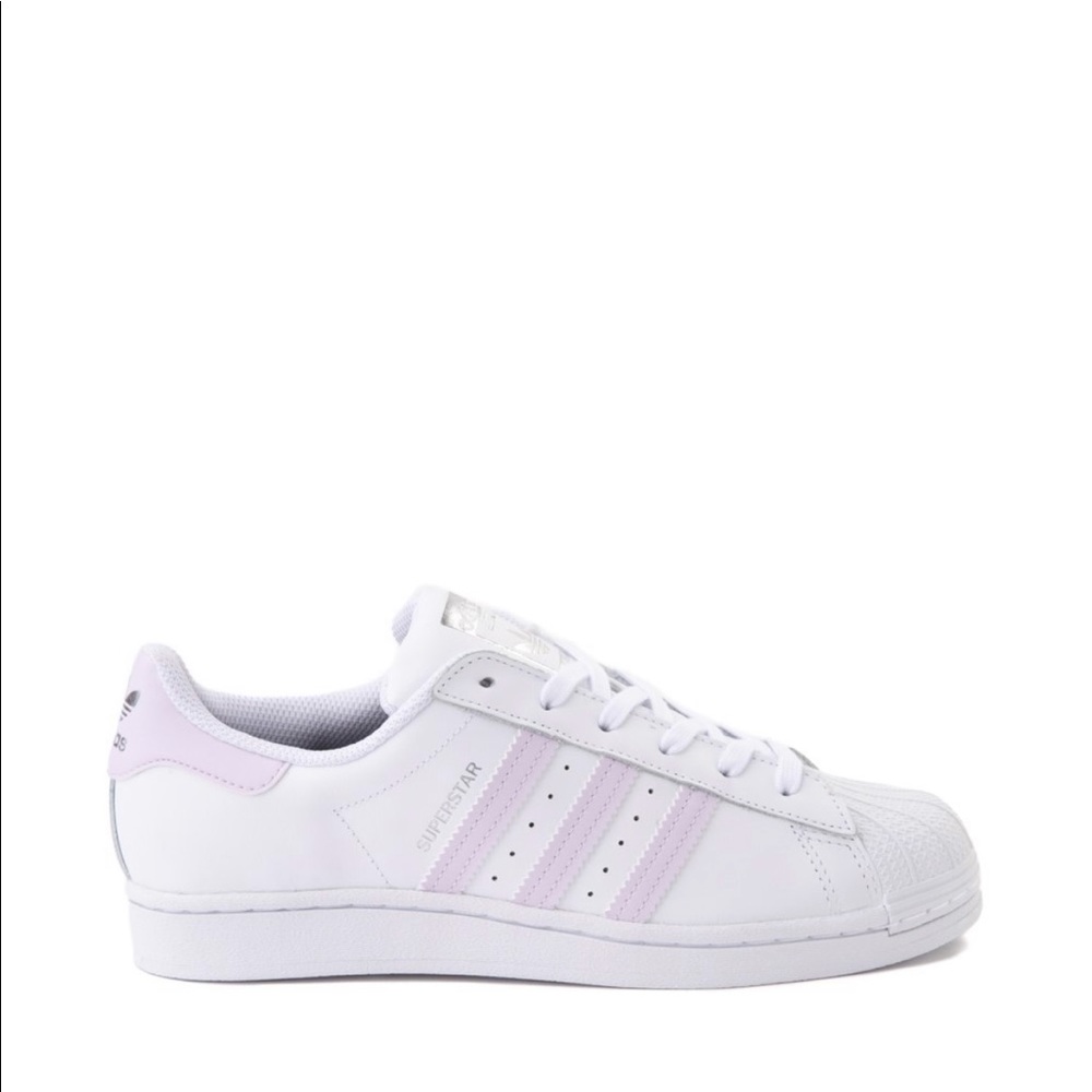 Adidas Superstar in White/Purple